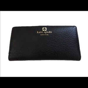 Kate Spade Black Cobble Hill Stacey leather wallet